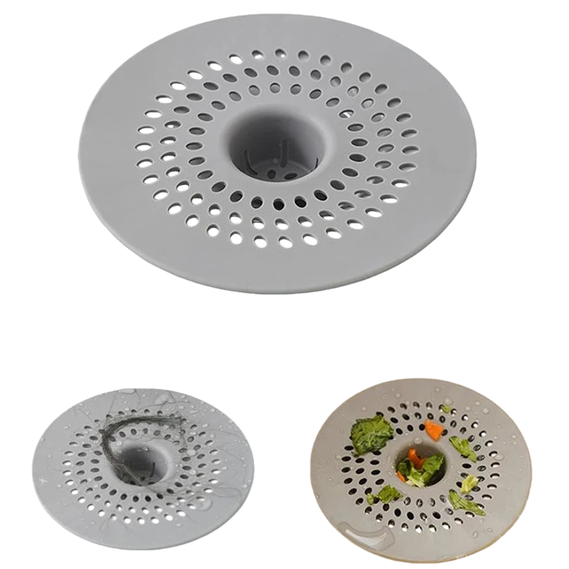 Commercial Kitchen Grease Trap - แผ่นซิลิโคนกันอุดตันสำหรับท่อระบายน้ำในห้องน้ำ ป้องกันเส้นผมและแมลงสาบ ใช้ได้กับท่อระบายน้ำในห้องครัว