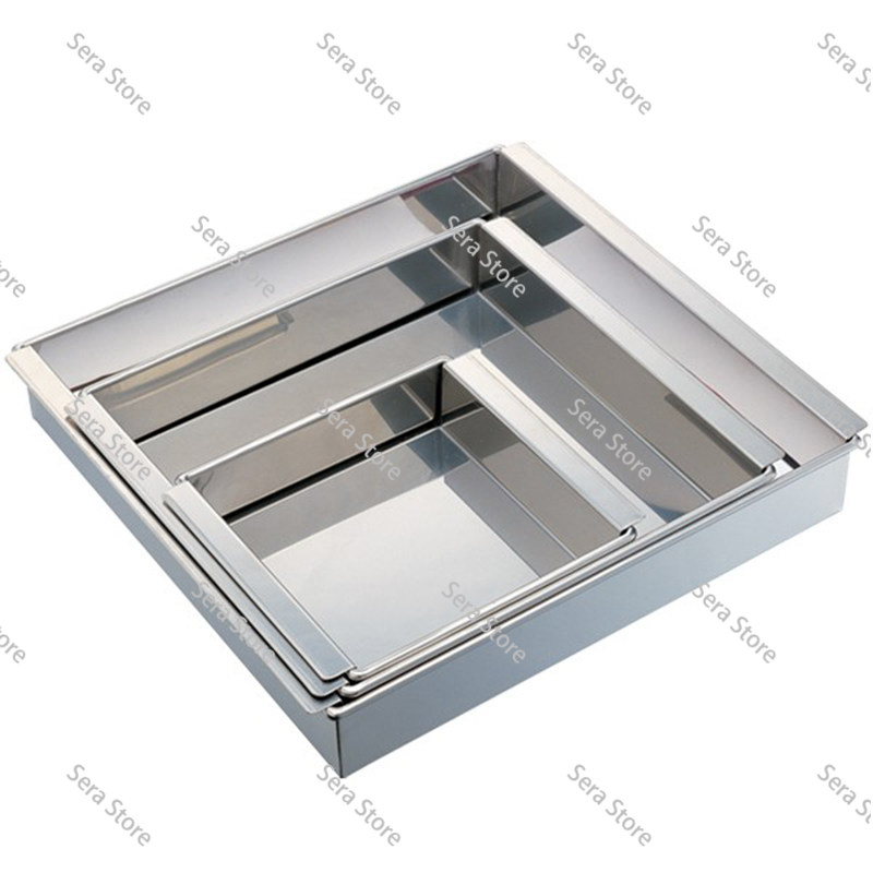 Commercial Kitchen Japanese - เครื่องทำเต้าหู้สแตนเลส ถาดสี่เหลี่ยมแบบญี่ปุ่น แบบหนา ใช้กดด้วยมือ อุปกรณ์ครัวเชิงพาณิชย์