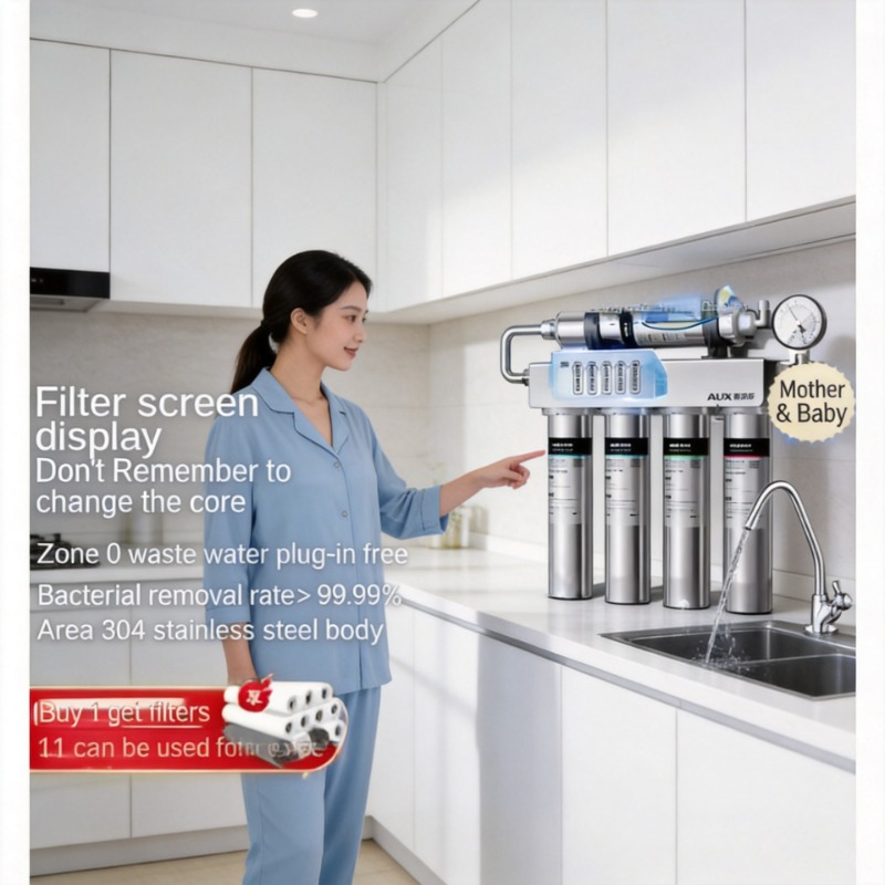 Commercial Kitchen Water Filter - เครื่องกรองน้ำแบบอัลตราฟิลเตรชันสำหรับใช้ในครัวเรือนและเชิงพาณิชย์, ตัวกรองน้ำก่อนเข้าก๊อกในครัวสำหรับดื่มโดยตรง