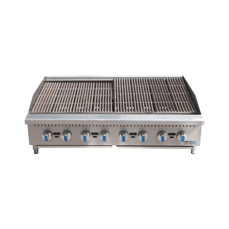 Commercial Kitchen Grill - เตาย่างแก๊สสำหรับบาร์บีคิวขนาด 48 นิ้ว อุปกรณ์ครัวสำหรับร้านอาหารเชิงพาณิชย์