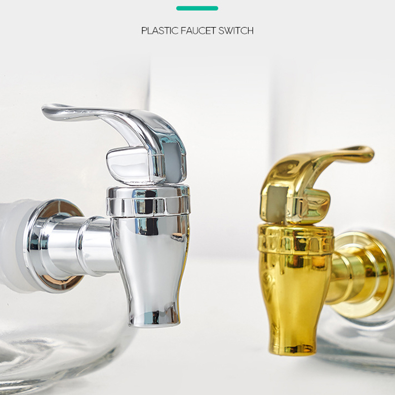 Commercial Kitchen Taps - ขวดไวน์ทำจากแก้วก๊อกพลาสติกถังไวน์ถังเก็บน้ำแบบพิเศษพร้อมตัวกรองวาล์วไวน์ก๊อกสวิตช์เครื่องจ่ายน้ำ