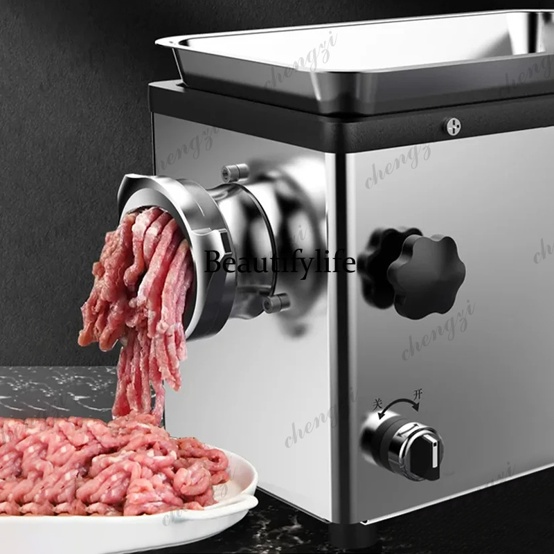 Meat Grinder Electric - เครื่องบดเนื้อไฟฟ้า 1300W เครื่องบดเนื้อสแตนเลสสำหรับผู้บริโภคและเชิงพาณิชย์ เครื่องเตรียมอาหาร เครื่องใช้ในครัวเรือน