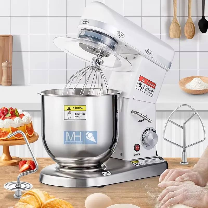 Commercial Kitchen Mixers Dough Mixer - เครื่องผสมอาหารอเนกประสงค์สำหรับร้านเบเกอรี่ ขนาดใหญ่ 3 in 1 แบบไฟฟ้า