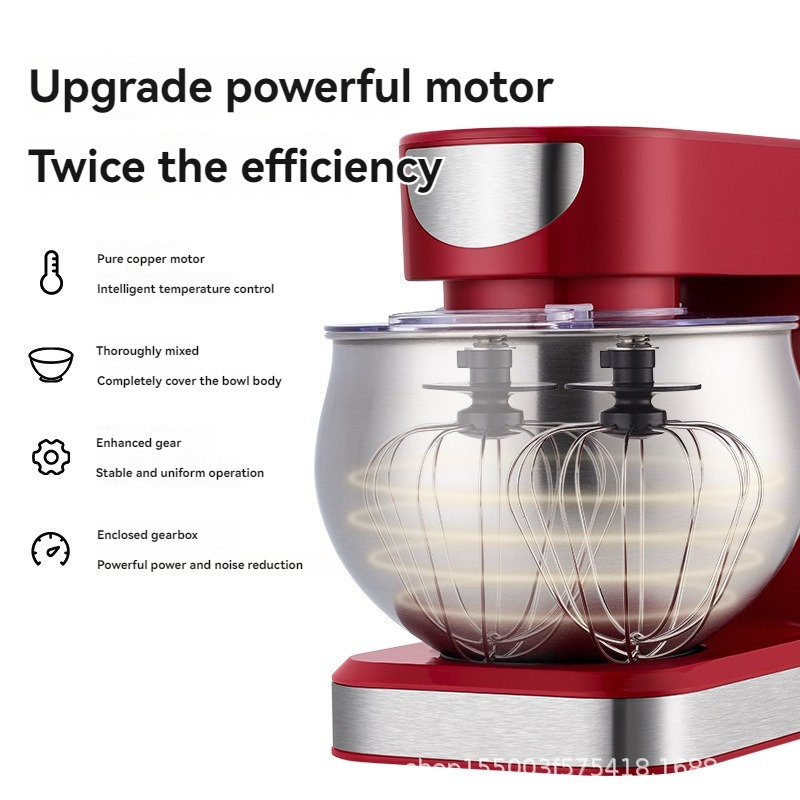 Commercial Kitchen Mixers Dough Mixer - เครื่องผสมอาหารไฟฟ้า 6 สปีด สเตนเลสสตีล สำหรับนวดแป้งเชิงพาณิชย์ สำหรับใช้ในครัว