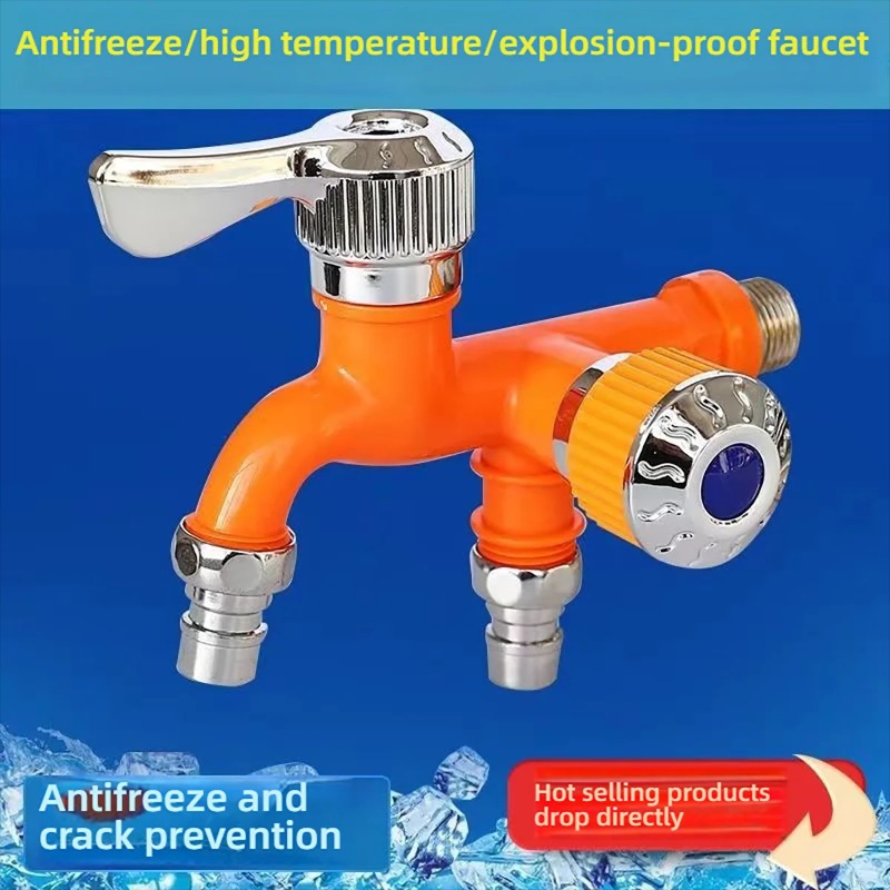 Commercial Kitchen Grease Trap - ก๊อกน้ำพลาสติกอเนกประสงค์กันน้ำกระเซ็น แบบควบคุมสองทาง สำหรับครัวและเครื่องซักผ้า ใช้ได้สองแบบ