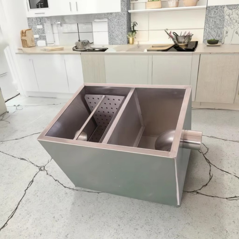 Commercial Kitchen Grease Trap - ใหม่กับดักไขมันในครัวสแตนเลสสําหรับร้านอาหารกับดักไขมันเชิงพาณิชย์สําหรับอ่างล้างจานกับดักไขมัน
