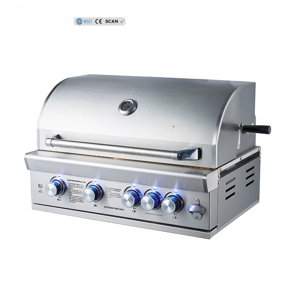 เตาย่างบาร์บีคิวแก๊สสแตนเลส 5  - Commercial Kitchen Grill บทวิจารณ์และราคา