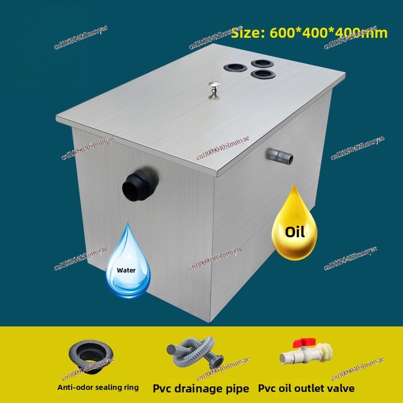 เครื่องแยกน้ำมัน-น้ำสแตนเลสแบบ - Commercial Kitchen Grease Trap บทวิจารณ์และราคา