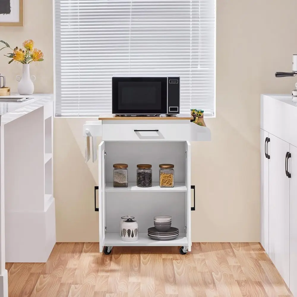 รถเข็นครัวสีขาวพร้อมชั้นวางของ - Commercial Kitchen Island บทวิจารณ์และราคา