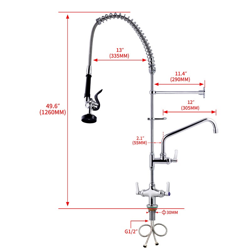 ก๊อกน้ำสำหรับล้างมือในครัวเชิง - Commercial Kitchen Taps บทวิจารณ์และราคา
