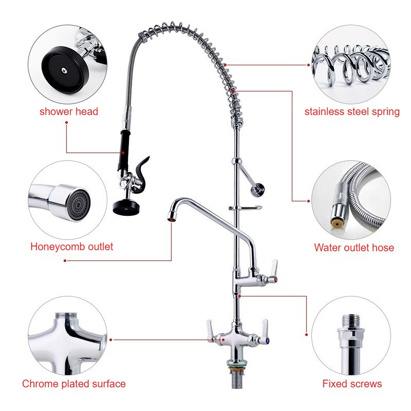 ก๊อกน้ำสำหรับล้างมือในครัวเชิง - Commercial Kitchen Taps บทวิจารณ์และราคา