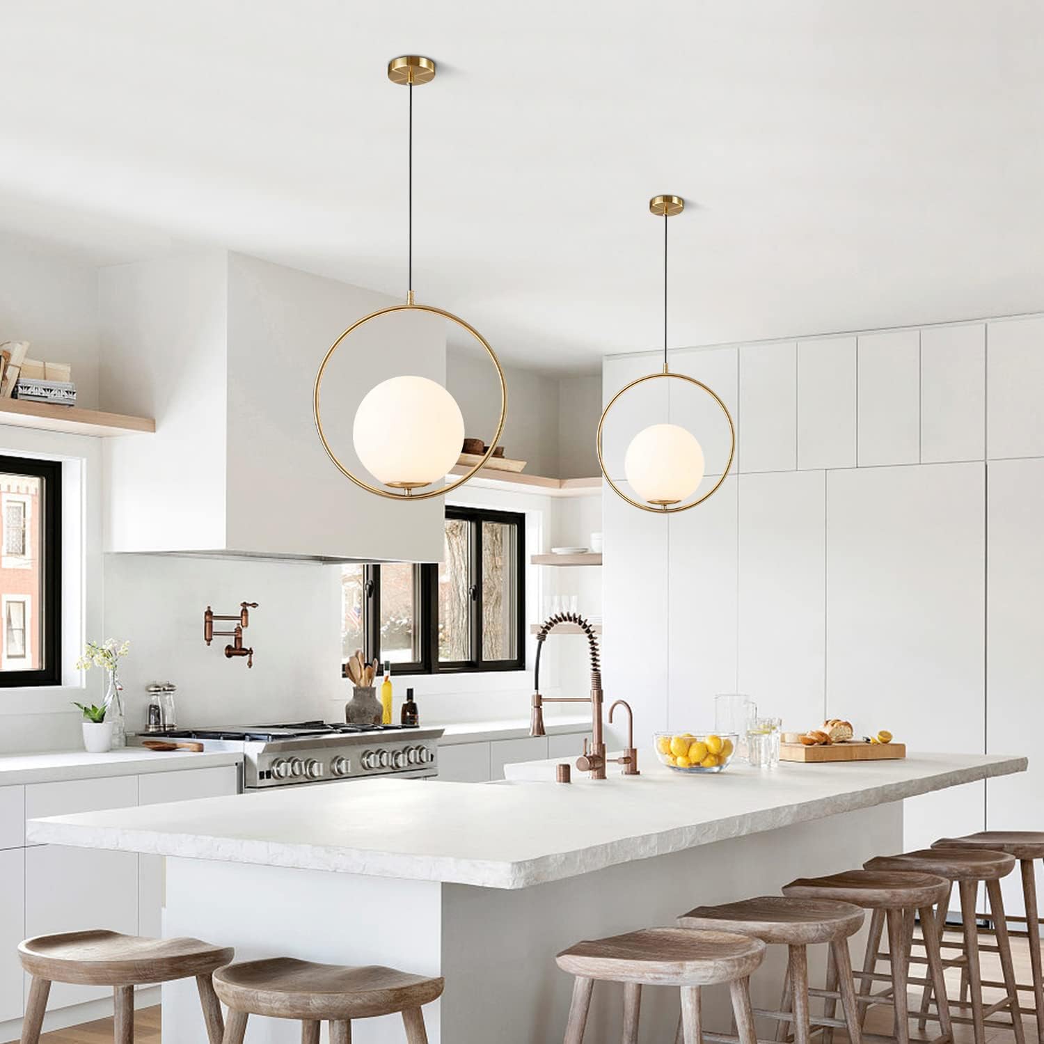 โคมไฟแขวนเพดาน PVC สีทอง สำหรั - Commercial Kitchen Island บทวิจารณ์และราคา