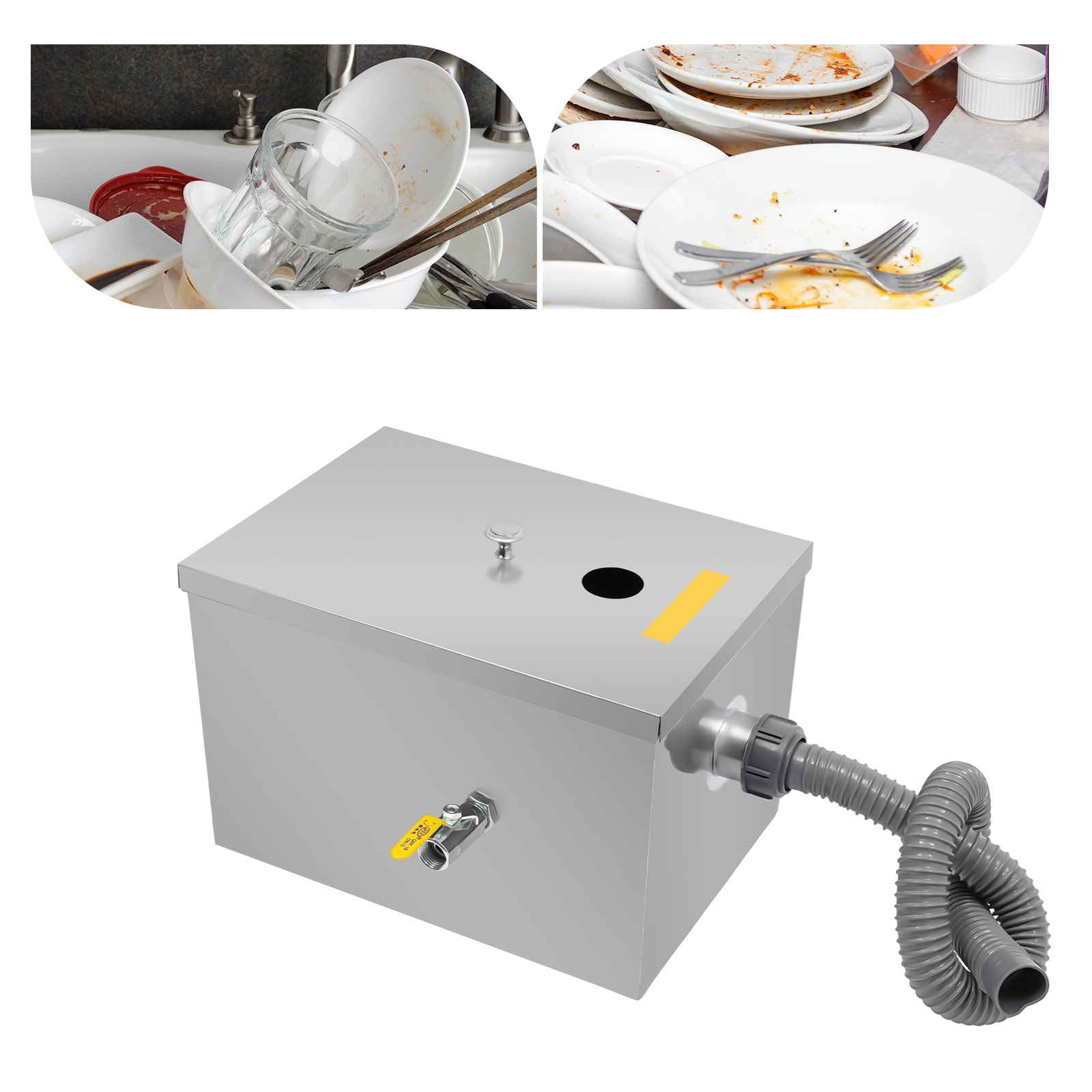 ท่อระบายน้ำพร้อมฝาปิดสำหรับครั - Commercial Kitchen Grease Trap บทวิจารณ์และราคา