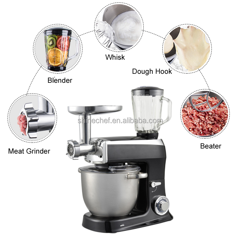 เครื่องผสมแป้งไฟฟ้า 7.5 ลิตร 8 - Meat Grinder Electric บทวิจารณ์และราคา