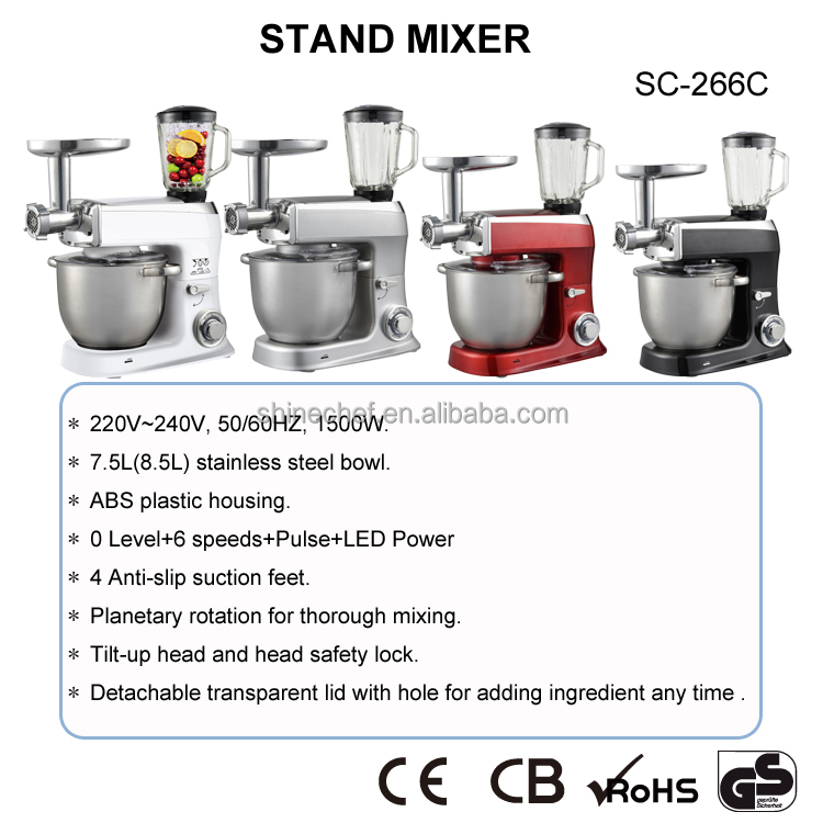 เครื่องผสมแป้งไฟฟ้า 7.5 ลิตร 8 - Meat Grinder Electric บทวิจารณ์และราคา