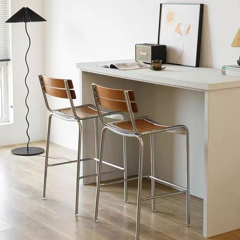 เก้าอี้บาร์ไม้สไตล์ญี่ปุ่นยุคก - Commercial Kitchen Japanese บทวิจารณ์และราคา