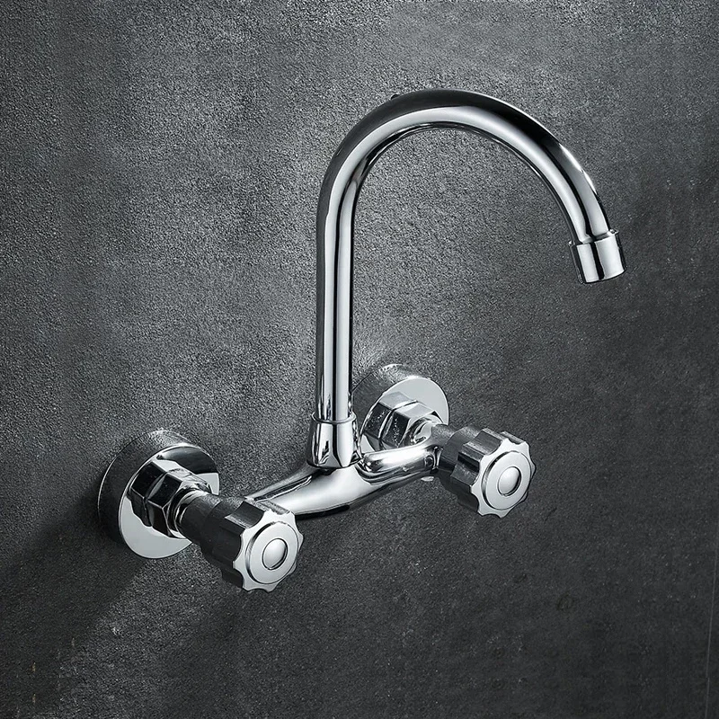 ติดผนังห้องครัว Mixer TAP คู่ก - Commercial Kitchen Taps บทวิจารณ์และราคา