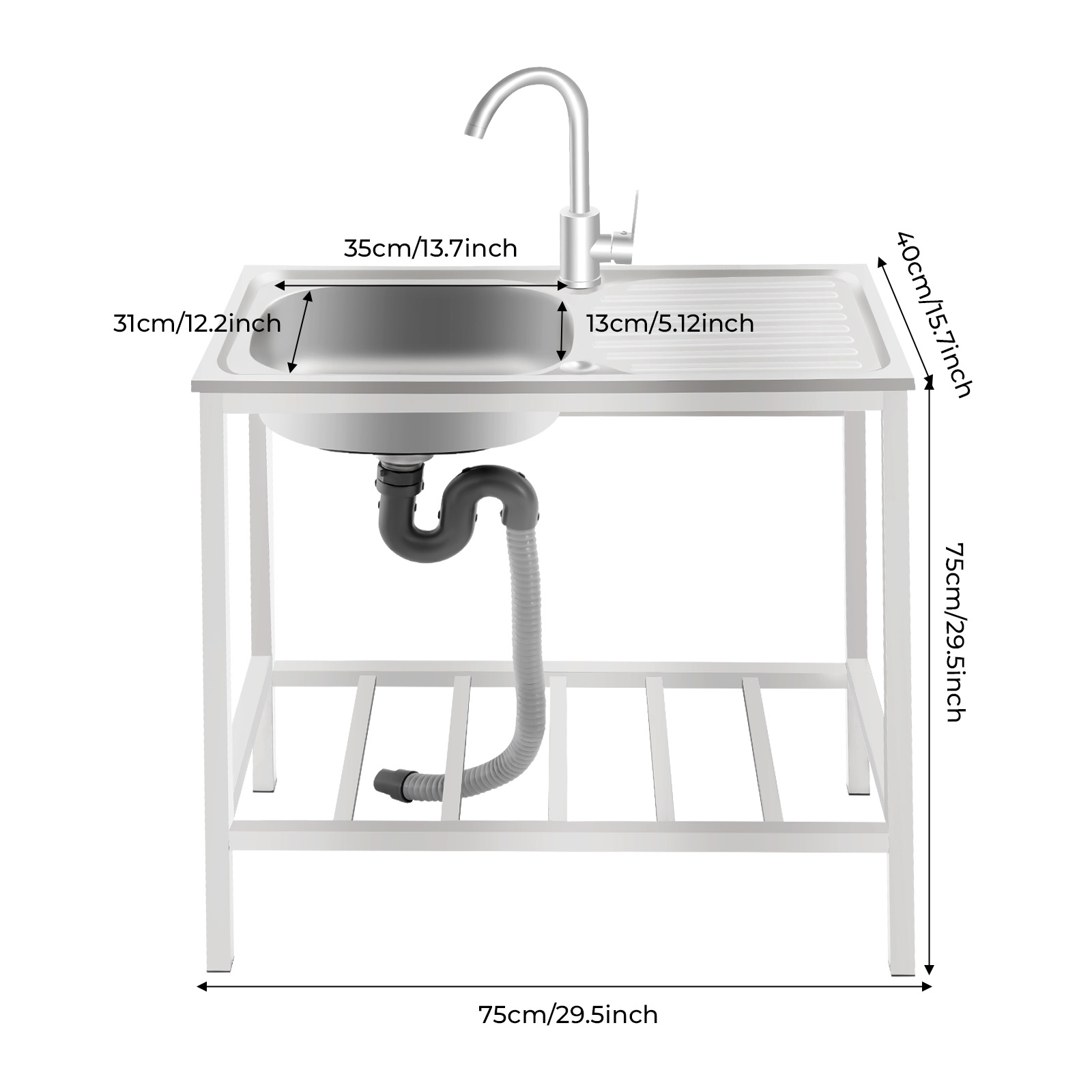 อ่างล้างจานอเนกประสงค์ สแตนเลส - Commercial Kitchen Taps บทวิจารณ์และราคา