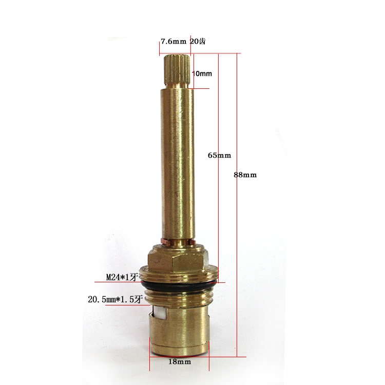 1/4เปิด G1/2ฟันคู่ทองเหลืองตลั - Commercial Kitchen Taps บทวิจารณ์และราคา
