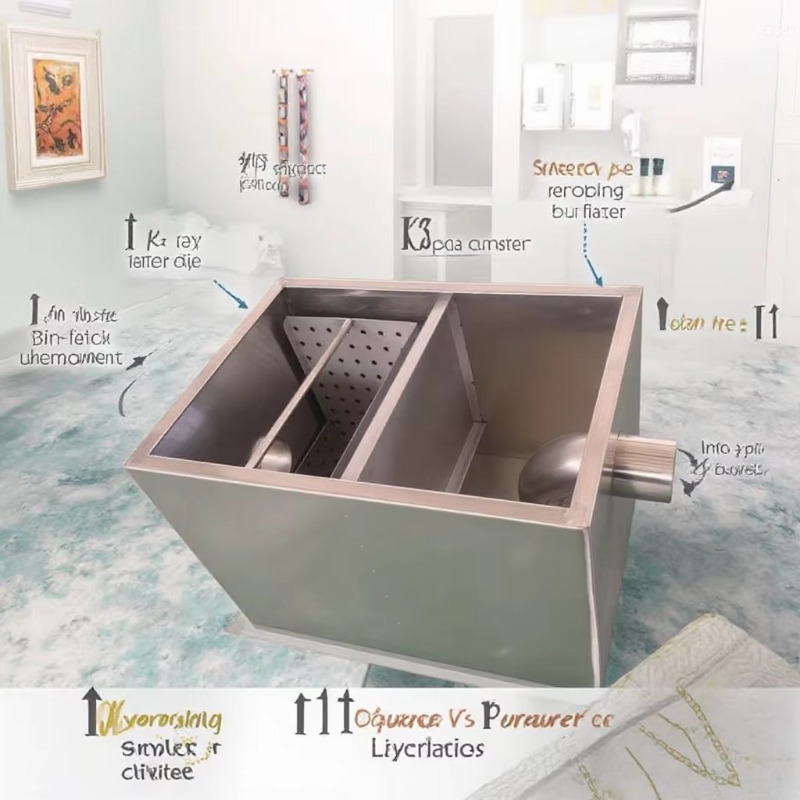 ใหม่กับดักไขมันในครัวสแตนเลสสํ - Commercial Kitchen Grease Trap บทวิจารณ์และราคา