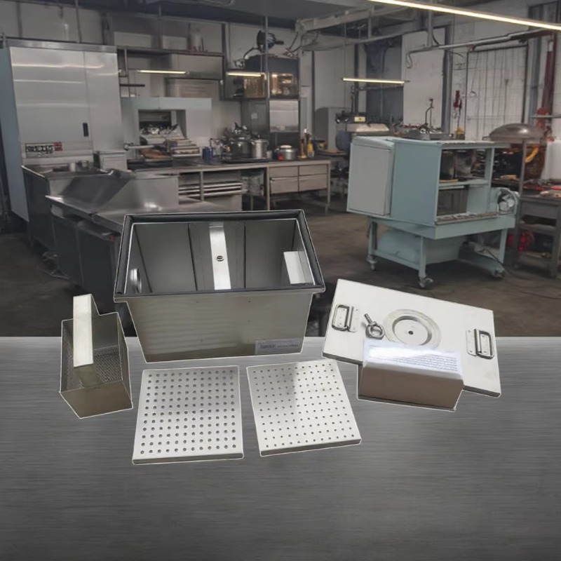 ใหม่กับดักไขมันในครัวสแตนเลสสํ - Commercial Kitchen Grease Trap บทวิจารณ์และราคา